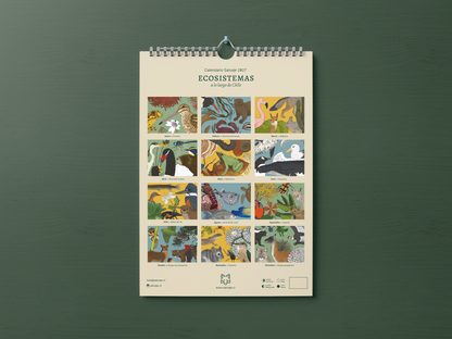 PREVENTA | Calendario 2027 ilustrado de Ecosistemas de Chile | Salvaje